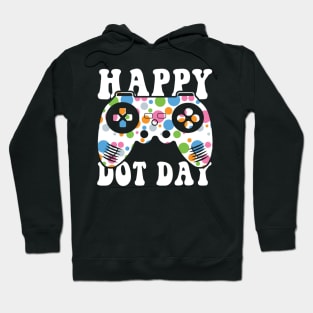 Funny Colourful Polka Dot Video Game International Dot Day Hoodie